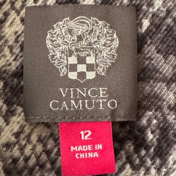 Vince Camuto Black White Gray Snake Skin Print Blazer Jacket Sz 12 NWT - Picture 7 of 16